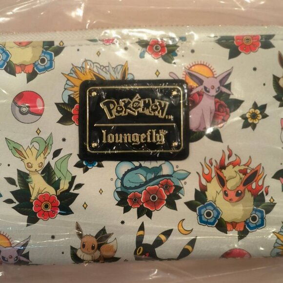 Loungefly Pokemon Eevee Evolution Long Wallet- New W/O tags - Picture 2 of 3